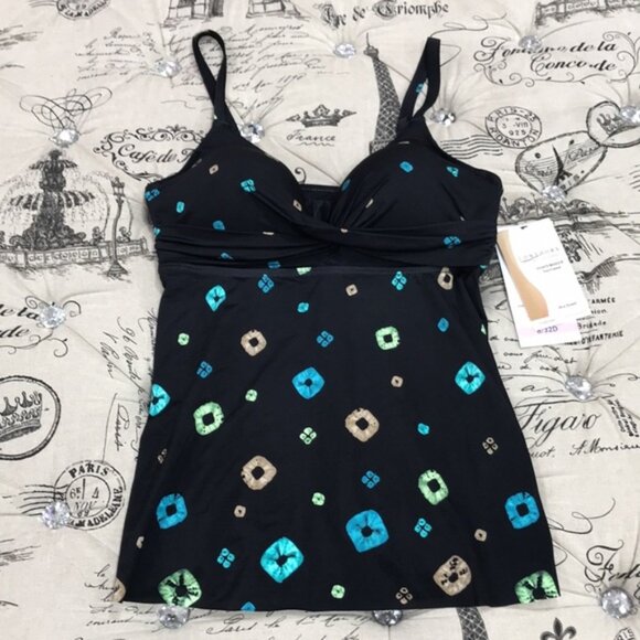 Coco Reef Contours Printed Underwire Tankini Top - Picture 4 of 12